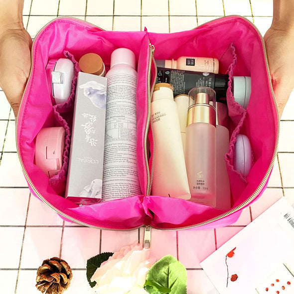 Preppy Bag Stoney Clover Makeup Bag Nylon Cosmetic Bag Stuff Makeup Bag Chenille Letter Pouch Stuff Pouch Rose Red