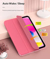 Moko Case for New Ipad (A16) 11Th Generation 2025/ 10Th Generation 2022, Ipad 11 Inch/ 10.9 Inch Case with Soft TPU Translucent Frosted Back Cover, Auto Wake/Sleep, Support Touch ID, Watermelon