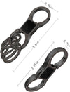 Idakekiy Key Chain Quick Release Spring with 4 Key Rings Heavy Duty Car Keychain Organizer for Men and Women