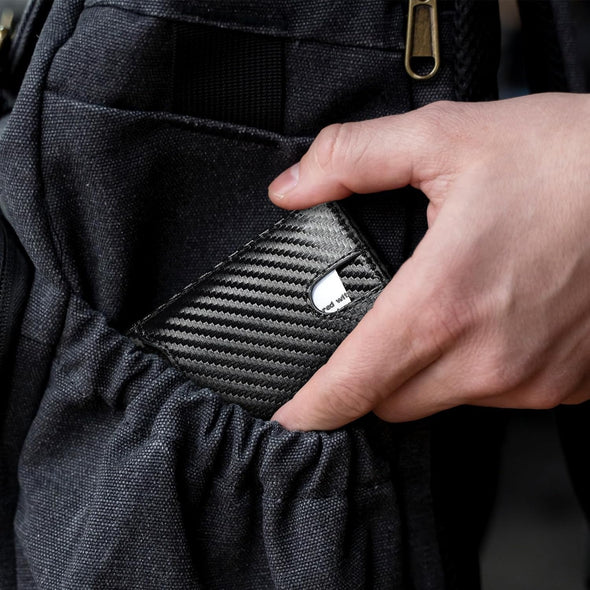 Furid Card Wallet for Men Slim: Smart Wallet - Rfid Minimalist Front Pocket with ID Window Pop up Wallet Gift for Male