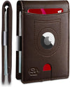Zitahli Men'S Wallets Airtag Holder Slim Rfid Leather with Gift Box