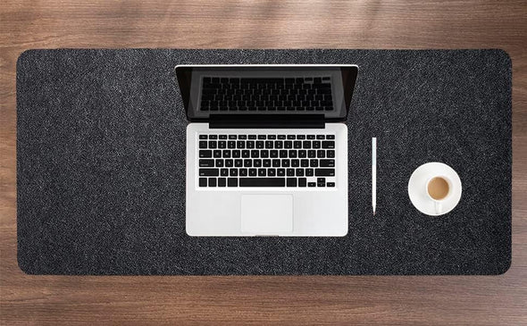 DAWNTREES Large Felt Desk Pad, 40''X16'' Full Desk Mouse Pad, Office Computer Desk Mat for Keyboard,100X40Cm Felt Desk Mat for Desk Pad Protector