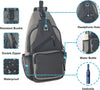 Crossbody Sling Bag for Men with Adjustable Shoulder Strap Shoulder Backpack Chest Bag Travel Hiking Daypacks