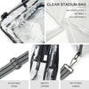 Clear Bag for Stadium Events, Clear Purse for Women Stadium Crossbody Bag, Transparent Bag for Concerts Sports