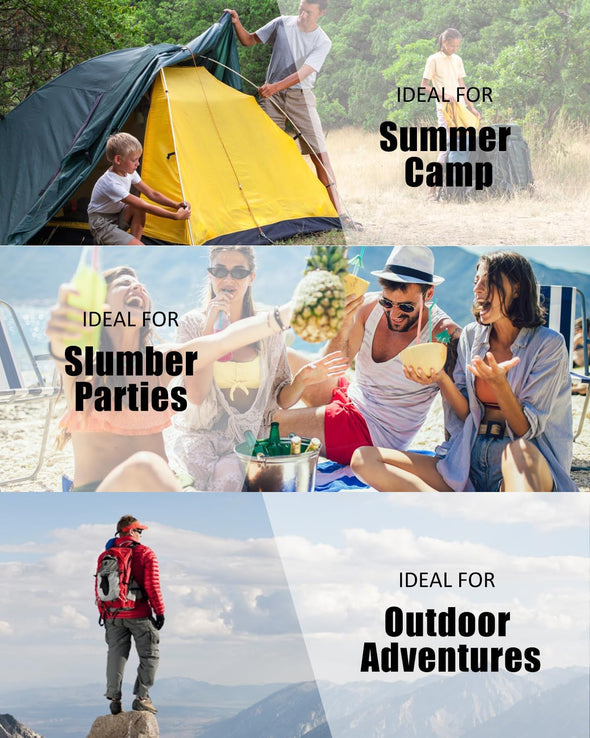 Sleeping Bags for Adults Backpacking Lightweight Waterproof- Cold Weather Sleeping Bag for Girls Boys Mens for Warm Camping Hiking Outdoor Travel Hunting with Compression Bags