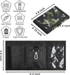 Camo Kids Wallet for Boys Girls Teen, Cheap Little Boys Wallet for Kids Ages 4-5-6-7-8-9-10-12, Camouflage Youth Wallets W/Zipper Coin Pocket, Tri Fold Child Childrens Wallet Novelty Birthday Gift