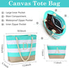 YOOLIFE Beach Bags for Women - Travel Canvas Beach Tote, Pool Waterproof Bag, Travel Essentials, Gifts for Women Birthday