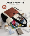 LOVEVOOK Tote Bag for Women, Puffer Bag and Work Bags with Zipper for Travel, Daily, School, Quilted Nurse Shoulder, 2Pcs