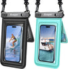[Up to 8.5''] Waterproof Phone Pouch Floating, Double Bags Waterproof Phone Case with Lanyard for Iphone 16 15 Pro Max, Galaxy S25 S24 Ultra, IPX8 Cellphone Dry Bag Beach Cruise Ship Essentials 2 Pack