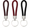 Braided Leather Key Fob Car Keychain Ring Woven Strap Keychain Accessories for Men Women Birthday Christmas Gifts