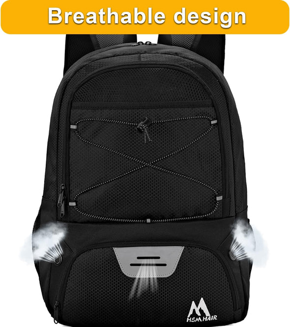 Soccer Bag-Soccer Backpack&Backpack For&Football Volleyball& Basketball,With Ball Compartment and Training Package
