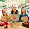Small Brown Paper Bags with Handle Kraft Gift Bags 100 Pack, 5.25X3.25X8.25 Inch Small Gift Bag for Wedding, Christmas, Birthday Party Favors, Grocery, Craft, Retail Shopping, Goody, and Business