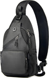 Crossbody Sling Bag for Men with Adjustable Shoulder Strap Shoulder Backpack Chest Bag Travel Hiking Daypacks