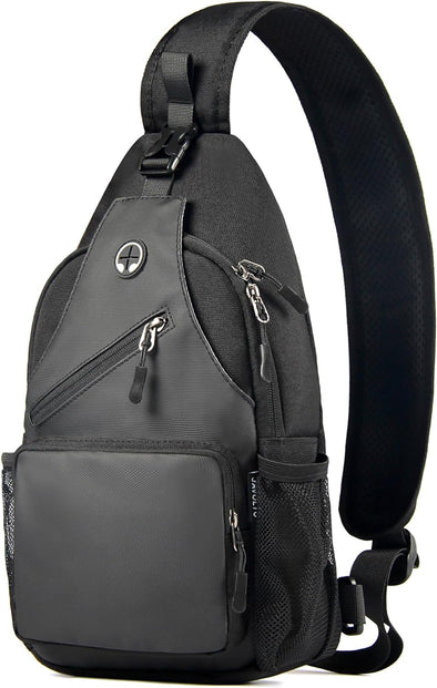 Crossbody Sling Bag for Men with Adjustable Shoulder Strap Shoulder Backpack Chest Bag Travel Hiking Daypacks