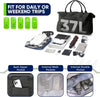 Travel Duffle Bag, Weekender Travel Bag Men Small Gym Bag for Women, Hospital Bag for Labor and Delivery, Overnight Bag Luggage Bag with Trolley Sleeve, Airplane Travel Essentials for Flying(Black)