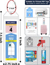10 Pack Royal Caribbean Luggage Tag Holders，Clear Cruise Luggage Tagsfor Royal Caribbean & Celebrity Cruise，Cruise Luggage Tags 2025 & 2026（7.5X2.75In）