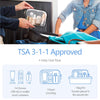 PACKISM Clear Makeup Bag - TSA Approved Toiletry Bag with Handle Large Opening, Clear Toiletry Bags for Traveling Travel Essentials, Travel Bags for Toiletries, Black