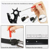 Leather Hole Punch, Belt Hole Puncher for Leather, Revolving Punch Plier Kit, Leathers Puncher Plier for Belts, Watches, Handbags, Punch Tool Diameter: 4.5/4 /3.5/3/2.5/2Mm.