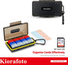 Kiorafoto SD Card Case with 36 Pack Individual Clear Plastic Memory Card Holders for 36 SD SDXC SDHC Cards,Water-Resistant Anti-Shock Anti-Dust SD Card Carrying Organizer Storage Protector with Labels