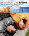 Sportneer Sleeping Bags for Adults, Warm & Cold Weather Sleeping Bag for Adults Kids Boys Girls - Lightweight Compact Camping Gear Equipment, Traveling, Backpacking, Hiking