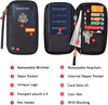 Defway Passport Holder Travel Wallet - Family Passport Holder of 4, RFID Blocking Passport Wallet for Men Women, Travel Essentials for Flying, BLACK