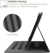 Universal 9",9.7",10.1",10.2",10.5",10.9",11" Tablet Case,Multi-Viewing Angels Stand Folio Case Cover with Handstrap for for Ipad, Samsung,Other 9-11 Inch Tablet,Black