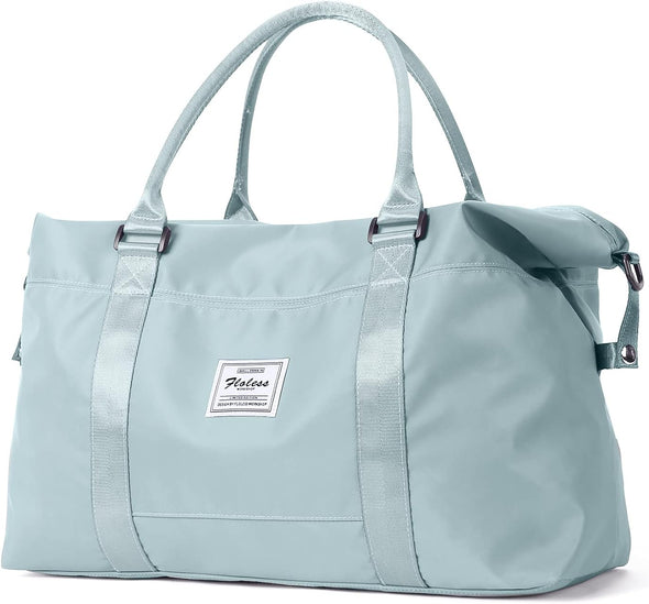 Sport Travel Duffle Bag Large Gym Tote Bag for Women, Weekender Carry on Bag for Airplane, Ladies Beach Overnight Bag Waterproof Luggage Bag with Wet Pocket