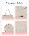Tote Bag for Women, Puffer Tote Bags with Zipper, Travel Essentials Quilted Nurse Bag Carry on Bag Gifts for Women