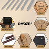 Professional 6Pc Leather Hollow Punch Set, Size 1.0-5.0Mm, Black, Steel, Manual, 6 Holes, Free Mini Cutting Mat
