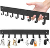 2 Pack Key Holder for Wall, Key Hooks with 8 Hooks, No Drilling Required, Self-Adhesive Key Holder, Hallway Wall Mount Keychain, Key Holder Wall Mount for Corridor, Living Room (Grey)