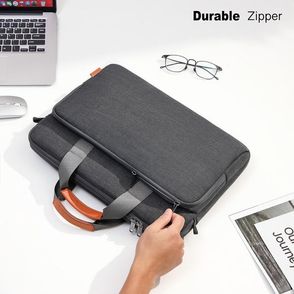 15.6 16 17 17.3 14 13 13.6 Inch Laptop Case Bag with Edge Protection, Computer Shoulder Carrying Briefcase