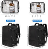 Hanples Travel Backpack for Women Men, Large Carry on Person Item Luggage Backpack, TSA Flight Approved 17.3 in Laptop Bag, Waterproof anti Theft Casual Hiking Bag (Black)