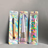 100Pcs Holographic Packaging Bags Resealable Smell Proof Bags Pen Packaging for Bead Pens Small Business 2.4X9 Inch Party Favor Food Storage