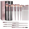 BS-MALL Makeup Brush Set 18 Pcs Premium Synthetic Foundation Powder Concealers Eye Shadows Blush Makeup Brushes with Black Case