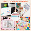 CATIFLIN 30 Pack Mesh Zipper Pouch Bags, A4 Letter Size, Clear Plastic Zip Bags for Board Game & Puzzle Storage, Waterproof & Durable Document Bags for Office, School, Travel, Art & Craft Supplies