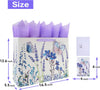16.5" Extra Large Purple Gift Bag Set with Greeting Card and Tissue Papers (Lavender and 3D Butterfly) for Women'S Birthday Party, Girls' or Kids', Mothers' Day, Wedding, Valentine'S Day