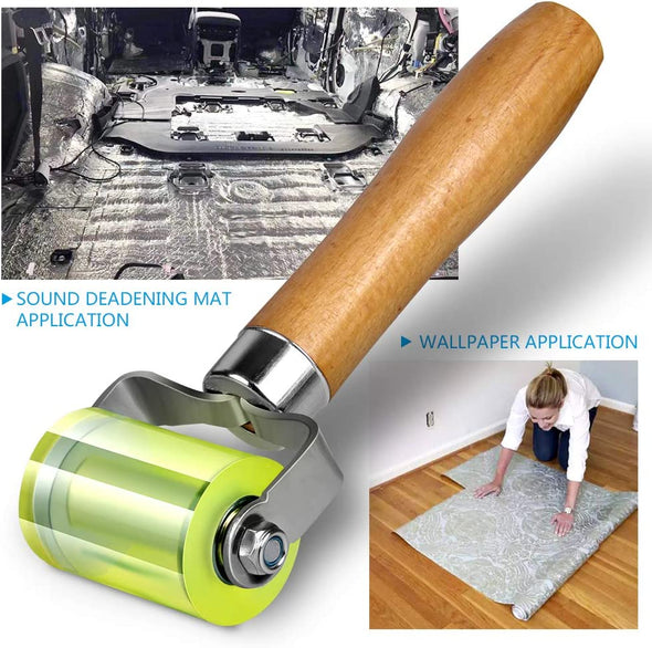 Bearings Equipped Automotive Car Audio Sound Deadening Application Wheel Roller, Heat Abatement Mat Wallpaper Application PU Smoothing Tool Seam Roller