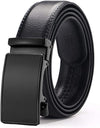 2 Pack Ratchet Belt for Men - Mens Belt Leather 1 3/8" for Casual Jeans - Fit 36" to 44" Waist Adjustable