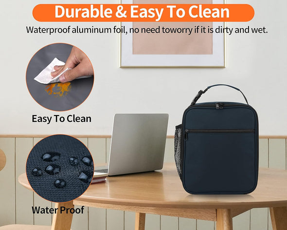 Lunch Box for Men - Reusable Lunch Bag Men Adult Women- Insulated Small Lunchbox