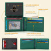 RUNBOX Wallet for Men Slim Rfid Leather 2 ID Window with Gift Box