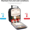 Lunch Box Lunch Bag for Men Women Insulated Lunchbox Lunch Bags for Work Picnic Travel (Black)