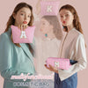 YOOLIFE Mothers Day Gifts for Women | Personalized Initial Makeup Bag | Pink Cosmetic Bag Travel Bag | 11 12 13 14 15 16 Years Old Girl Gifts Graduation Teacher Gifts Teen Girl Gifts Trendy Stuff A