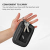 Didida the Iris Wallet Zip Card Case with ID Window Purses for Women Coin Purse with Zipper Mini Portable Keychain Wallet, Black