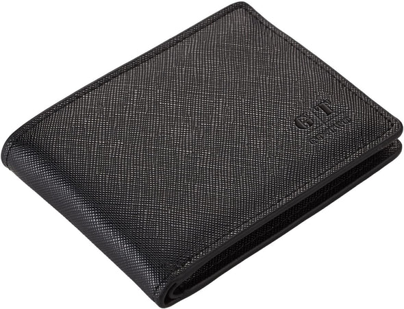 Gostwo Slim Wallet for Men Minimalist Leather ID Window Front Pocket Bifold Wallet