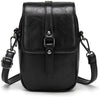 Myfriday Vintage Crossbody Phone Bag for Women, Small Leather Shoulder Purse and Handbag with Tassel&Rivet Decoration