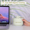 SKYDUE 360 Degree Rotating Desk Organizer, Dual-Purpose Pencil Pen Holder for Desk, Rotating Pencil Cup with 5 Slots, Office Supplies, Desk Decor for Office, School, Home, White, 12287XZBT