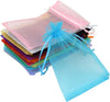 50Pcs Organza Bags-Mix Color 3.54''X4.33''(9X11Cm) Satin Drawstring Organza Pouch Wedding Party Favor Gift Bag Jewelry Watch Bags
