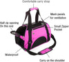 Cat Carrier,Soft-Sided Pet Travel Carrier for Cats,Dogs Puppy Comfort Portable Foldable Pet Bag Airline Approved (Small Rosered)