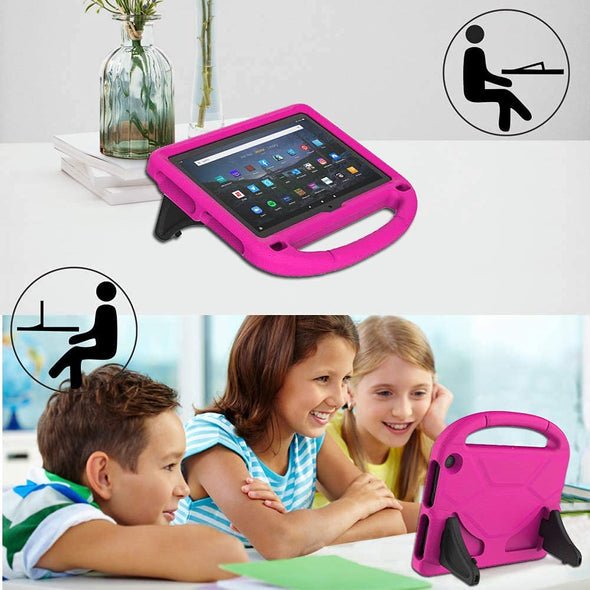 Fire HD 10 & Fire HD 10 plus Tablet Case for Kids(11Th Generation, 2021 Release) - DICEKOO Lightweight Shockproof Kid-Proof Cover with Stand for Kindle Fire HD 10 Kids Tablet & Kids Pro Tablet - Pink