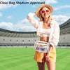 PACKISM Clear Bag for Stadium Events - Clear Purses for Women Stadium Crossbody Concert Bag for Game Day， Sports, Festival